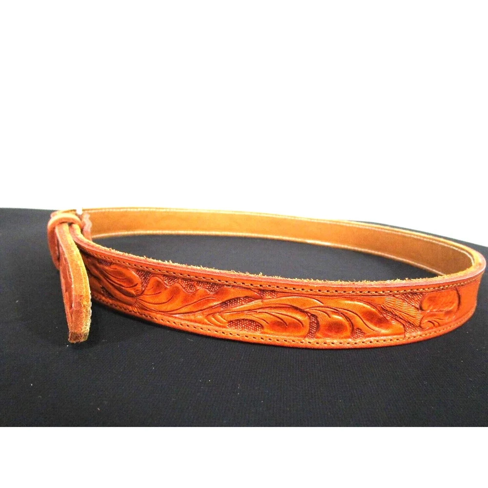 Hand Tooled Brown Leather 